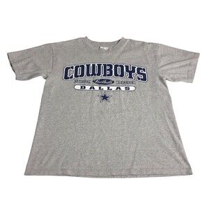 Vintage Dallas Cowboys Shirt Mens M Gray National Football League Graphic 2001